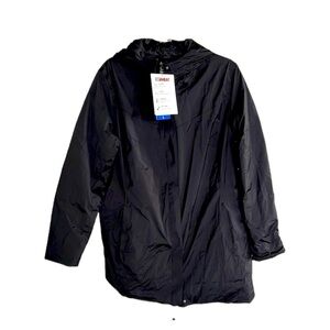 32 Degrees Heat Hooded Jacket Zip Front Waterproof Stretch Cloudfill L  …